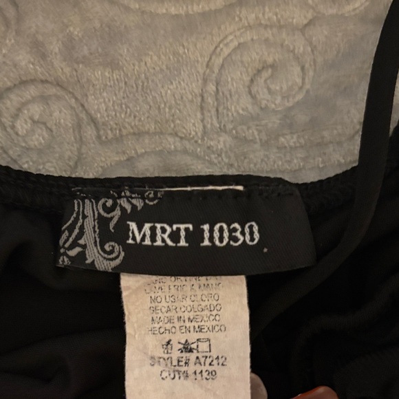 Chic Black Ruched Mini Dress - Picture 2 of 4